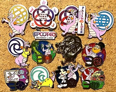 Disney Pin Epcot Anniversary 30th 40th Assorted Lot Figment LR LE WDW You Choose • $24