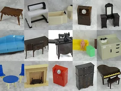 Vtg Plastic Dollhouse/miniature Furniture & Accessories • $6.95