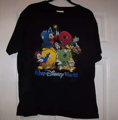 $4.99 • Buy Walt Disney World Vintage ~1999~ Character Black T-shirt - Sized XL