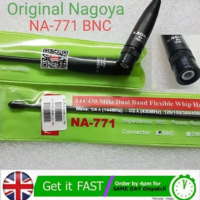 Genuine / Original Nagoya NA-771 Dual-Band Flexible Antenna BNC 2Way Radio • $27.77