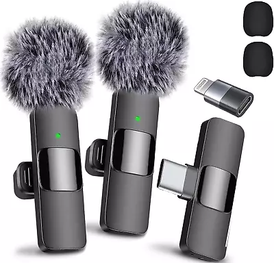 2024 Professional Wireless Lavalier Microphone For Iphone 15 Pro Max Ipad Andr • $14.93