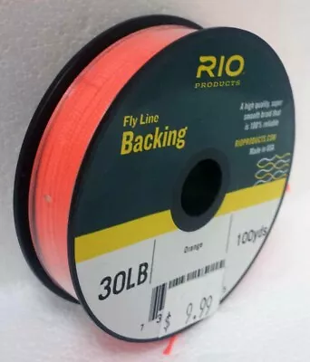 Rio 30 Lb 100 Yard Spool Of Dacron Backing In Orange Fly Line & Reel Backing • $9.25