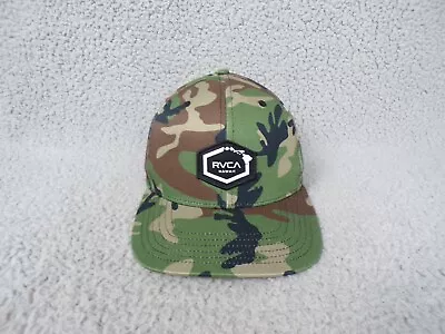 RVCA Hat Cap Mens Snapback Green Camo Adjustable Patch Logo Hawaii • $15.99