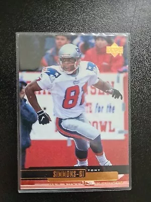 1999 UPPERDECK PATRIOTS Tony Simmons #127 • £0.86