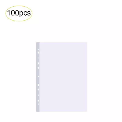 100 * Sleeves Clear Plastic Sheet Page Protectors Document Office 11.89*9.17in • $10.79