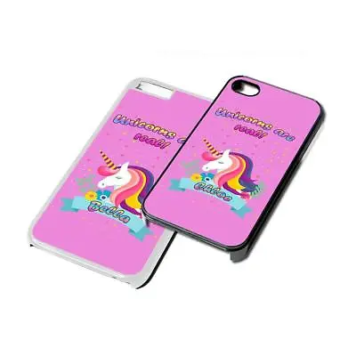 Unicorn Name Personalised Custom Phone Cover For IPhone Samsung 4 5 6 7 6th Case • £5.99