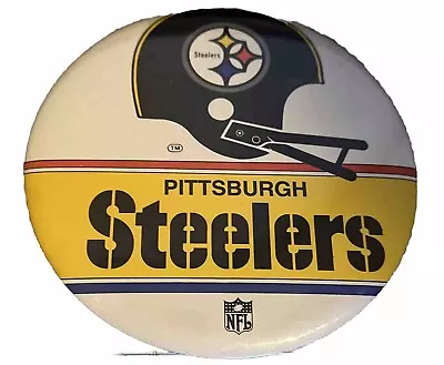 Pittsburgh Steelers NFL Football 6” Pin Back Desk Stand Vintage Logo Sears Sold • $7.99