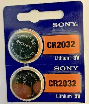 2 X NEW SONY/MURATA CR2032 DL2032 ECR2032 Lithium 3V Watch Battery USA Seller • $1.99
