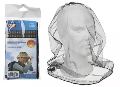 Head Net Midge Mosquito Insect Hat Bug Mesh Face Protector Travel Camping • £3.98