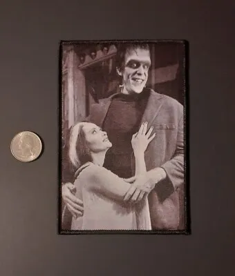 The MUNSTERS Patch - Herman & Lily Munster 🕸️ 4x6 In. Spooky Love - BOO 👻 • $6