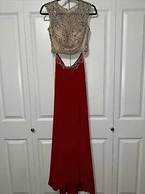 Vintage Let’s Fashion Beaded Evening Dress Size S • $65