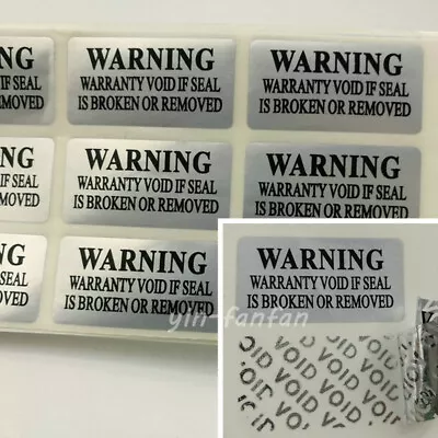 Anti-fake VOID Security Labels Removed Tamper Evident Warranty Sticker 40 X 20mm • £32.39