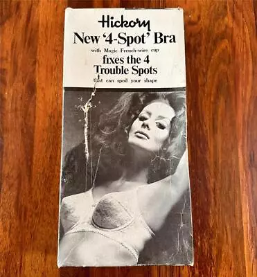 Vintage Box (empty) HICKORY BRA -  Maggie T Tabberer Advertising - Cardboard Box • $29.95