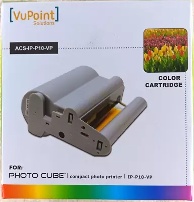 VuPoint Solutions ACS-IP-P10-VP Photo Cube Color Cartridge Ink/Paper NEW SEALED • $19.47