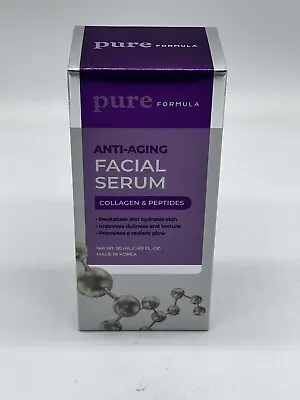 Pure Formula Facial Serum Anti-Aging Collagen & Peptides NIB K-beauty • $18.95