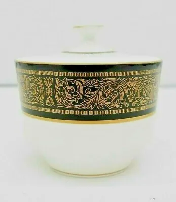 Mikasa Mount Holyoke Bone China Sugar Bowl With Lid Gold & Black 4 1/4  X 4 1/2  • $36.31
