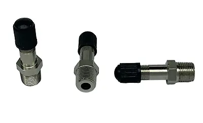 3PK Nickel Air Receiver Tank Fill Schrader Valve Fits 1X361 40JM34 TV12 1/8 NPT • $11.27