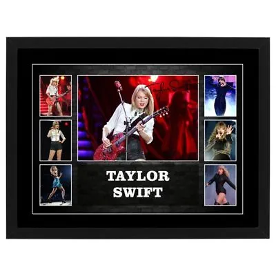 Taylor Swift Music Signed Framed Photo Collage Selena Gomez Katy Perry Grande • $79