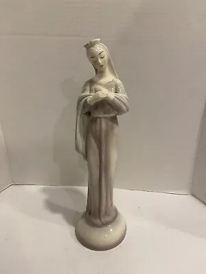 $55 • Buy Vintage Goldscheider Everlast 14” Fine China Madonna Figurine Statue