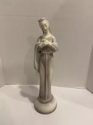 $55 • Buy Vintage Goldscheider Everlast 14” Fine China Madonna Figurine Statue