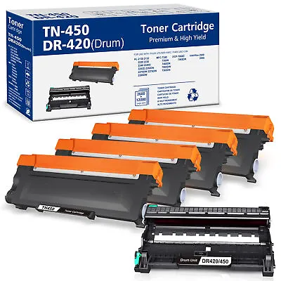 TN450 Toner DR420 Drum For Brother HL-2270 DCP-7060 MFC-7360N MFC-7860DW Lot • $16.99