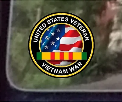 ProSticker 1070 (One) 4  United States Veteran Vietnam War Decal Sticker  • $6.95