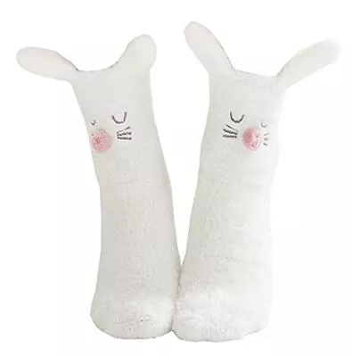 Sheliky Slipper Socks Fuzzy Fleece Crew Soft Warm One Size Bunny  • $27.54