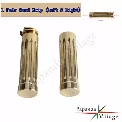 Motorcycle 1 Pair Brass 1  Hand Grips Left & Right Fits Harley Dyna Touring • $115.99