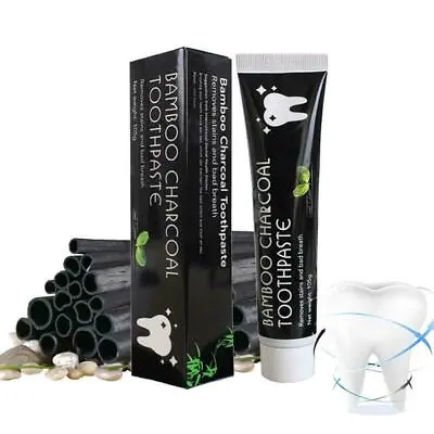 105g Bamboo Charcoal Toothpaste Mint Teeth Whitening Remove Black Stains • $8.35