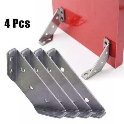 4x Corner Bracket Stainless Steel Angle Bracket Protector Corner Jointing Brace • $9.68