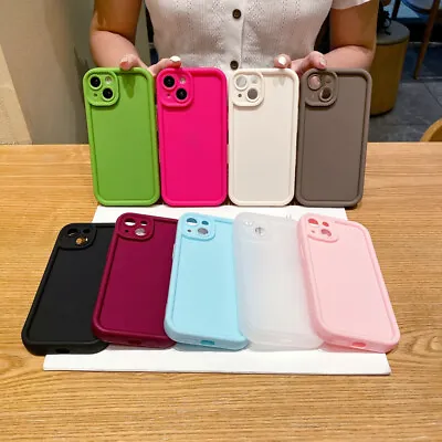 Anti-Drop Silicone Cell Phone Case For Iphone 15 14 Plus 13 12 11 Pro Max X 7 8 • $9.59