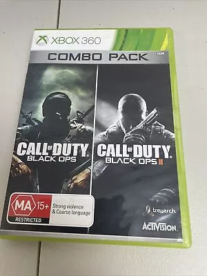 Call Of Duty Black Ops & Black Ops II (2) Combo Pack Xbox 360 • $30