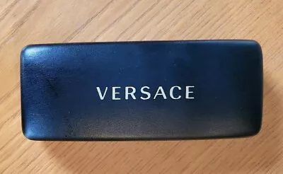 Authentic Versace Sunglasses Eyeglasses Leather Hard Case With Cloth Cleaner • $14.99