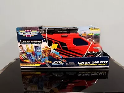 🔴 Micro Machines 2020 Super Van City Transforming Playset Exclusive Cars New  • £89.99