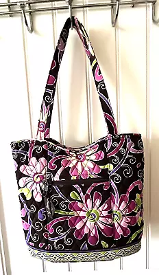 Vera Bradley Purple Punch Large Tote Bucket Shoulder Bag Retired • $24.99