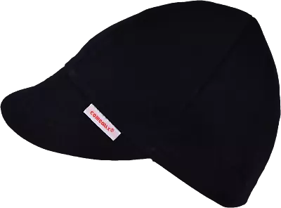 NWT Comeaux Caps Welders Welding Hats Solid Black Size 8 Reversible 2000 • $20.39