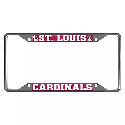 Fanmats MLB St. Louis Cardinals Chrome Metal License Plate Frame • $12.83