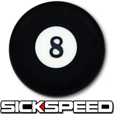 Black 8 Ball Shift Knob For Manual Short Throw Gear Shifter Selector 10x1.25 • $21.88