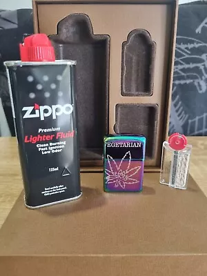 Zippo Windproof 420 Lighter With Premium Zippo Fluid And Flints Pack Box - NEW • $79.97