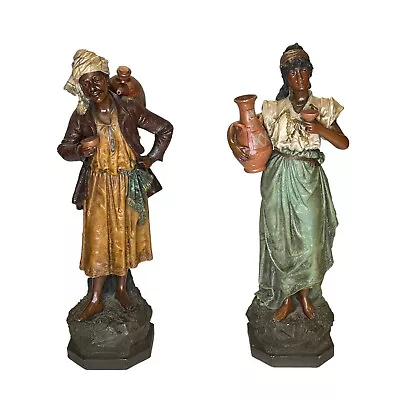 Johann Maresch (1821-1914) Orientalist Middle Eastern Terracotta Sculptures • $2750