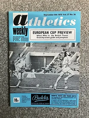 £6.99 • Buy ATHLETICS WEEKLY - 8 September 1973 - Brendan Foster; Geoff Capes;