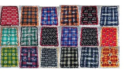 NFL Football Fleece Baby Pet Lap Blanket 30  X 24  Hand Tied In The USA  • $42.95