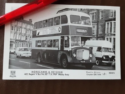 £1.99 • Buy Postcard Lancashire Morecambe Double Decker Bus Real Photo Pamlin Prints Croydon