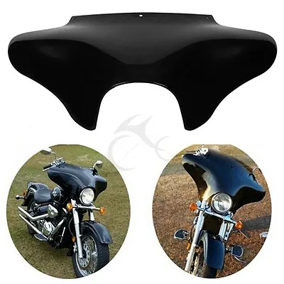 $114.99 • Buy Black Motorcycle Front Outer Batwing Fairing For Harley Yamaha V Star 650 1100