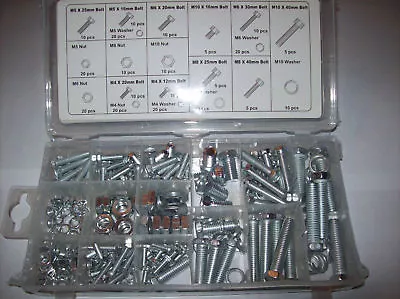 240pc ZINC METRIC NUT & BOLT LOCK WASHER ASSORTMENT • $15.99