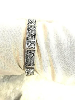 $142.75 • Buy Lois Hill Sterling Silver Woven Station Bracelet, Size Small (m1652-0221)