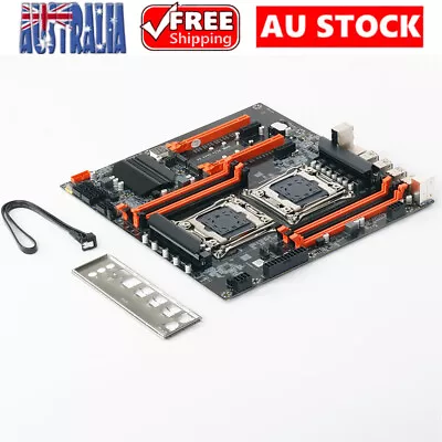 New X99 Dual Motherboard RECC 8xDDR4 2011-V3 V4 CPU DIMM Computer Mainboard AU • $152