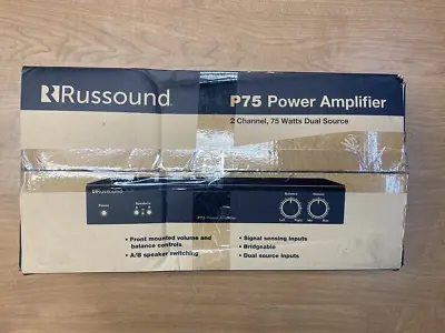 Russound P75 75 Watt 2-channel Dual Source Amplifier • $120