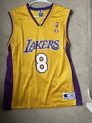 Kobe Bryant Vintage NBA Champion Los Angeles Lakers #8 Jersey SIZE MEDIUM • $35