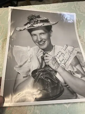 RARE Authentic Autographed Young Minnie Pearl 8x10 Photo Black & White Country • $45
